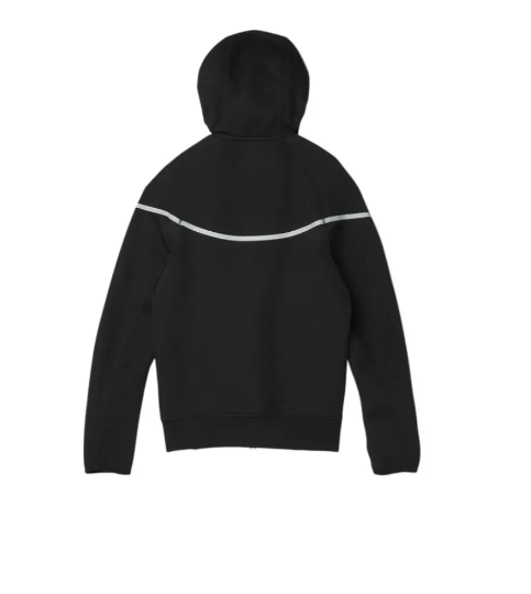 SWEAT A CAPUCHE NIKE TECH FLEECE REFLECHISSANT NOIR