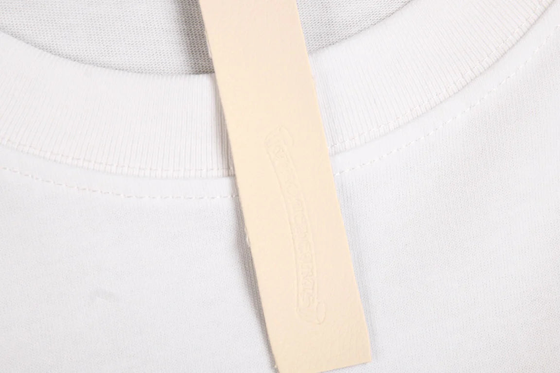 T-SHIRT LOGO FER À CHEVAL CHROME HEARTS BLANC ROSE
