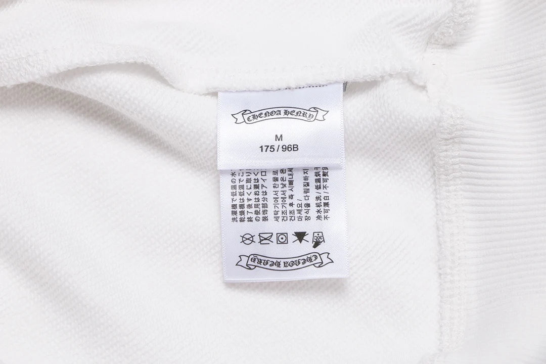 CHROME HEARTS HORSE SHOE LOGO SWEATSHIRT BLANC