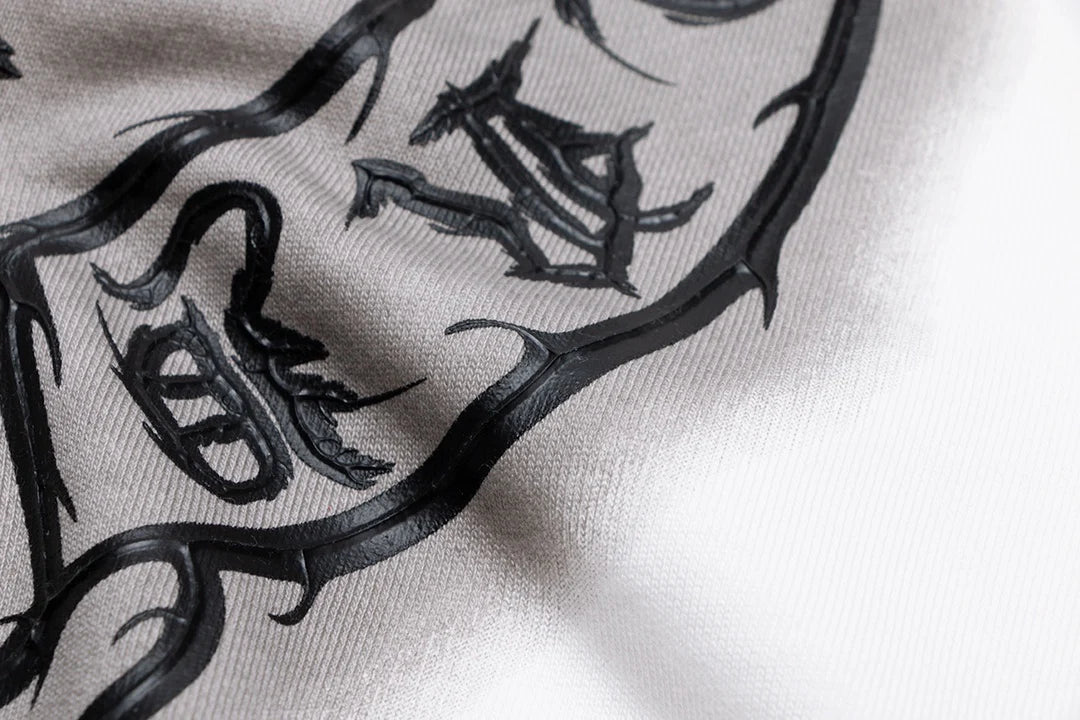 CHROME HEARTS HORSE SHOE LOGO SWEATSHIRT BLANC