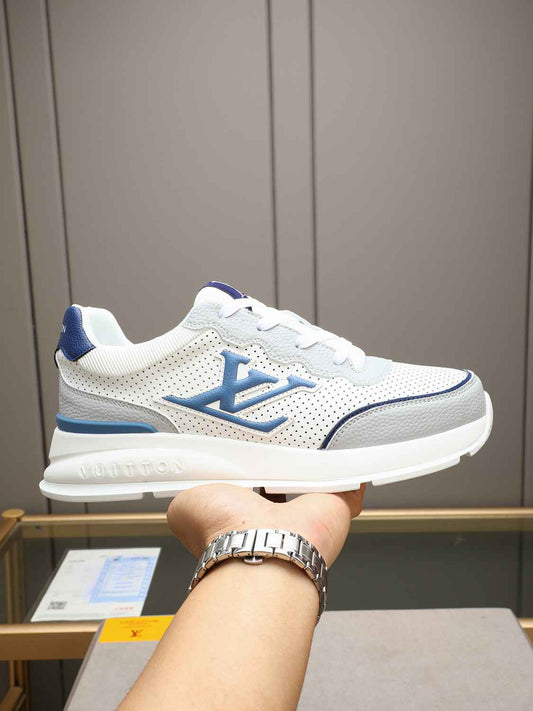 Sneaker LOUIS VUITTON BLANC LOGO BLEU