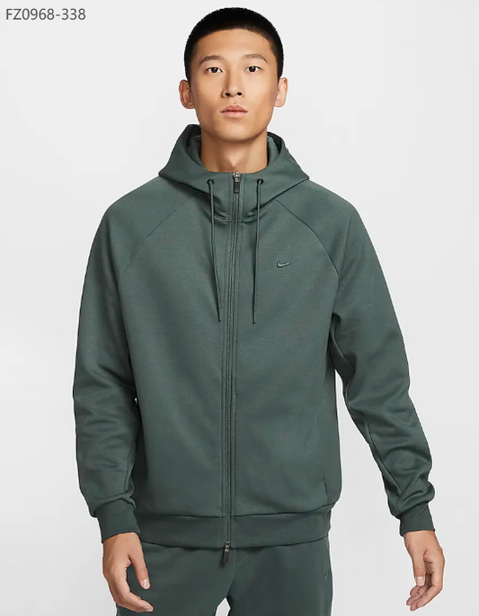 SWEAT A CAPUCHE ZIP NIKE VERT