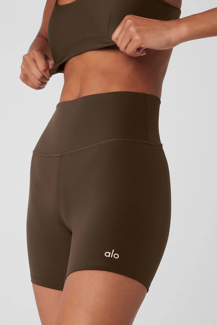 Short de yoga ALO marron