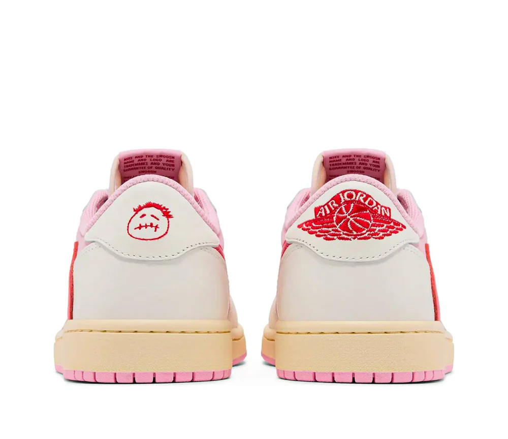 Air Jordan 1 Retro Low OG SP Travis Scott Sail Tropical Pink