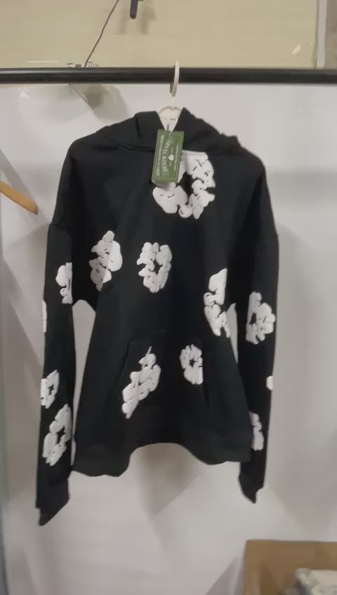 Sweat à capuche Denim Tears noir