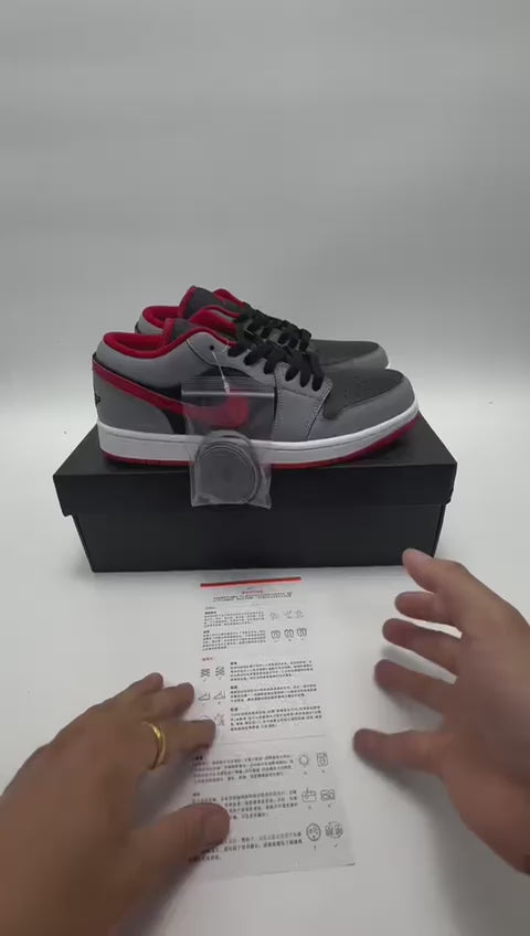Air Jordan 1 Low "Shadow Toe Gym Red"