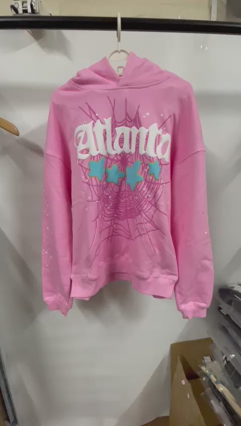 Sweat à capuche SP5DER ATLANTA rose