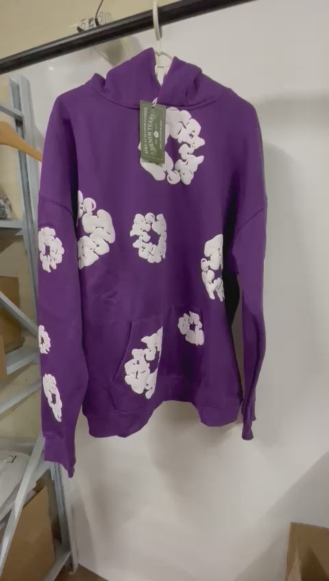 Sweat à capuche Denim Tears violet