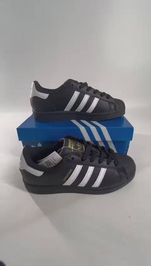 Adidas Superstar – Core Black / White Heel