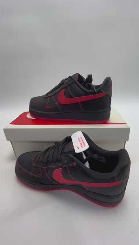 Nike Air Force 1 Black Red Swan Starry Sky