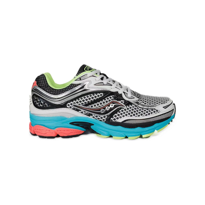 Saucony ProGrid Omni 9 – Argent / Turquoise / Corail