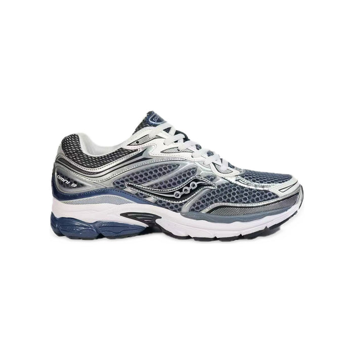 Saucony ProGrid Omni 9 – Gris Bleu / Argent / Marine