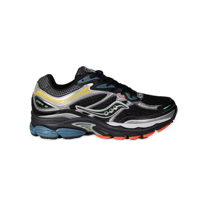 Saucony ProGrid Omni 9 – Noir / Argent / Jaune