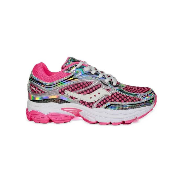 Saucony ProGrid Omni 9 – Rose / Argent Holographique