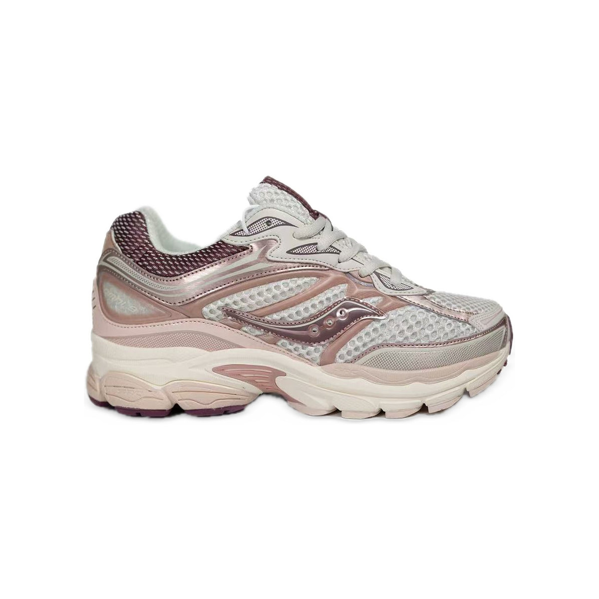 Saucony ProGrid Omni 9 Rose Métallisé / Crème – vue latérale