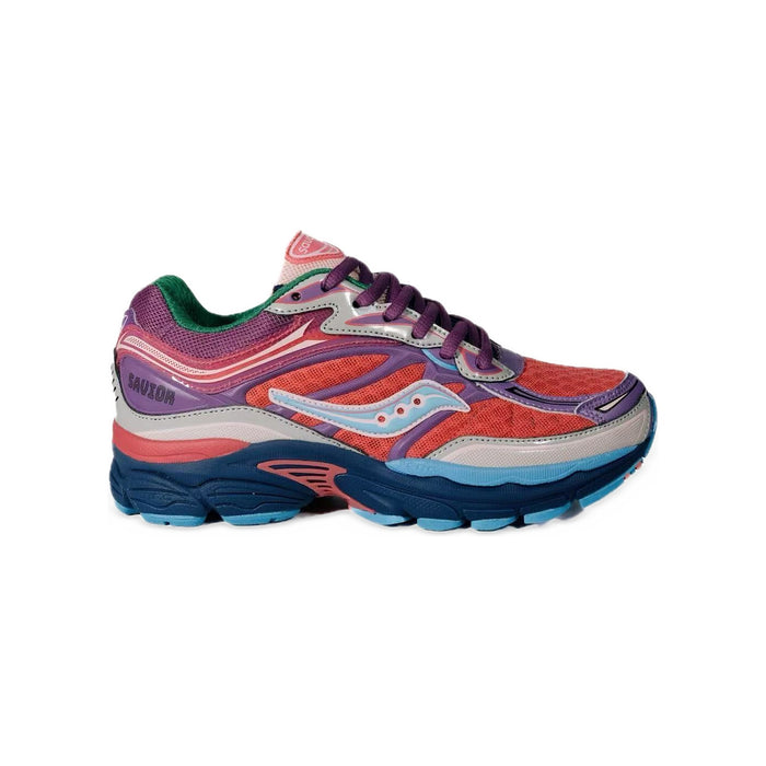 Saucony ProGrid Omni 9 – Rouge Corail / Violet / Bleu