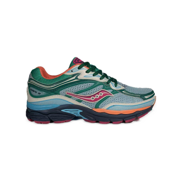 Saucony ProGrid Omni 9 – Vert / Bleu Ciel / Orange